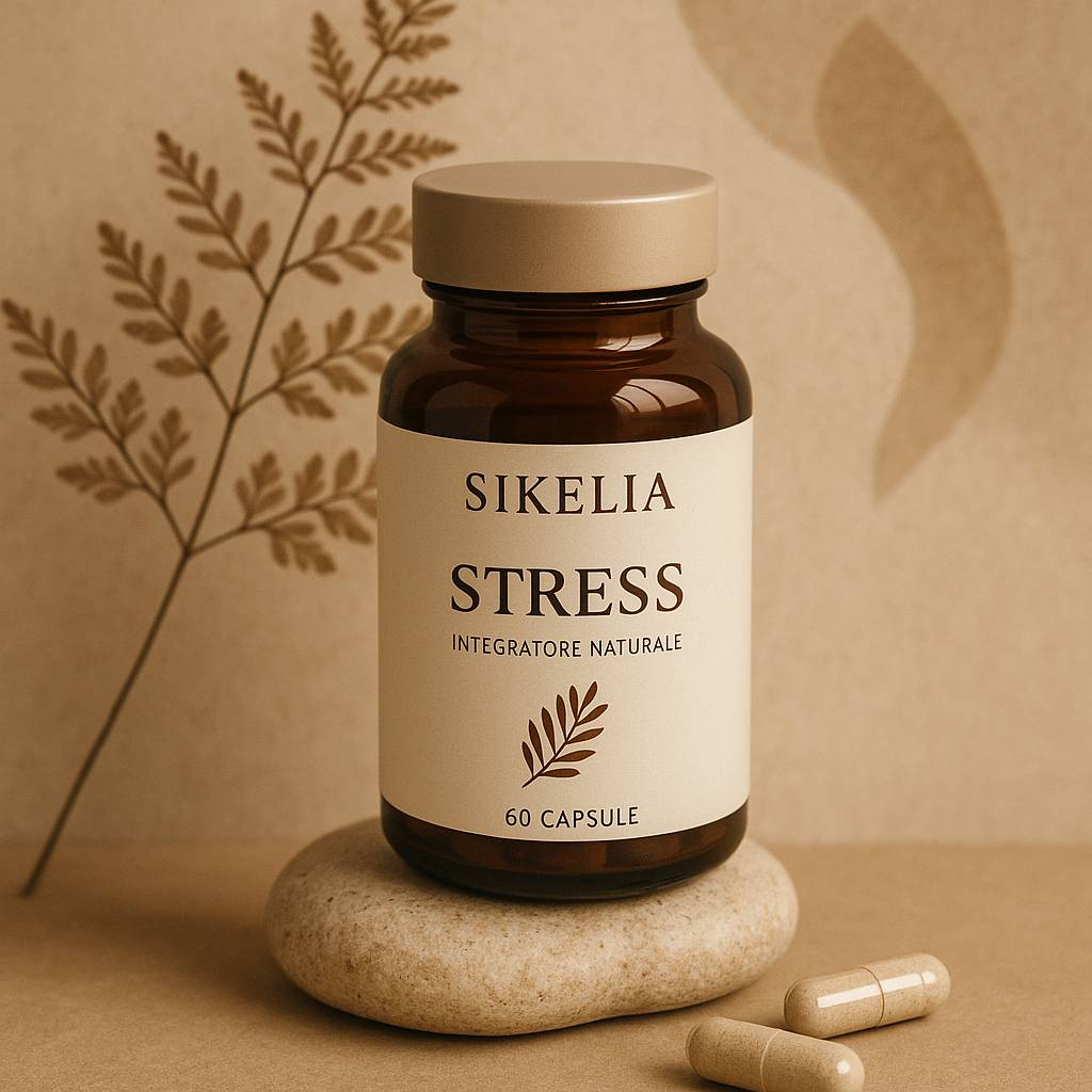 Guida ai migliori integratori naturali per stress: soluzioni efficaci per il benessere 2 integratori naturali per stress – oli essenziali e fitoestratti SikeliaBio su sfondo soft
