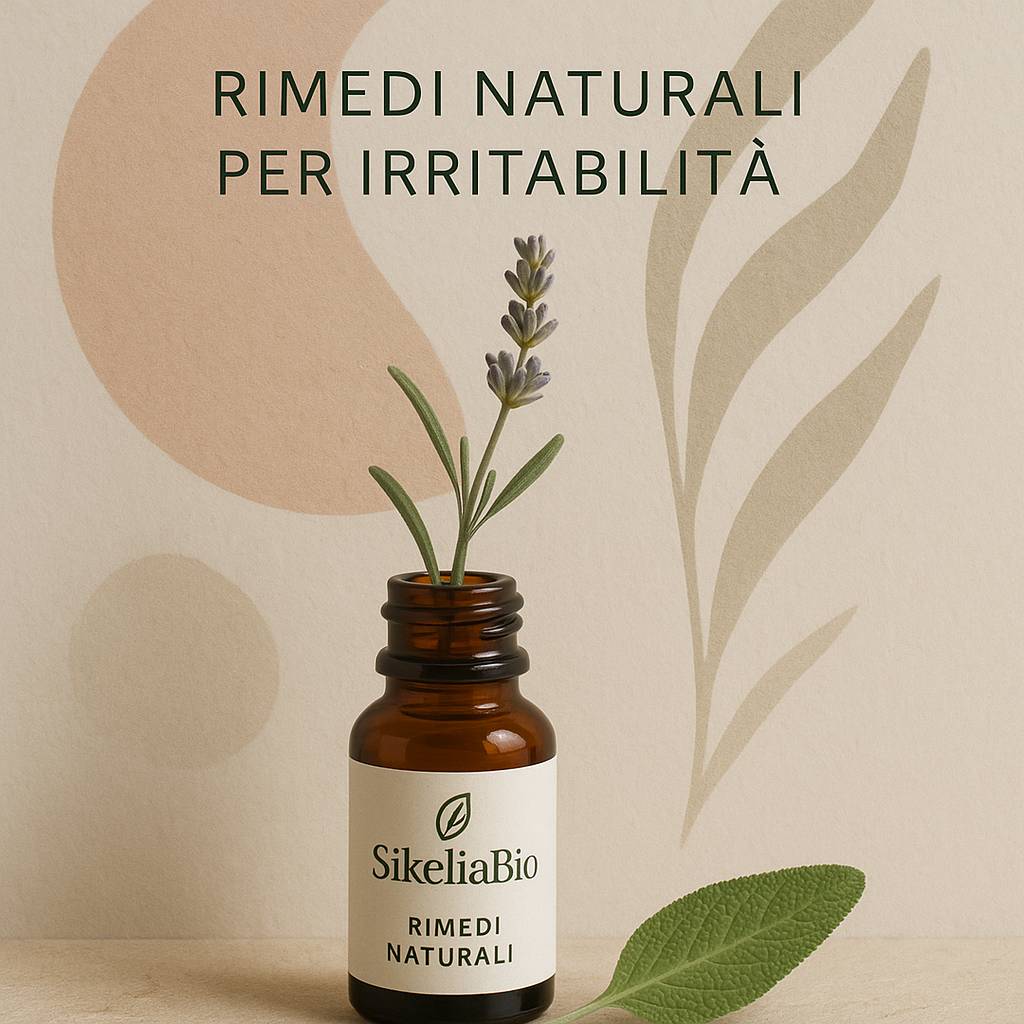 Rimedi naturali per irritabilità: oli essenziali SikeliaBio, miscela rilassante per tensioni emotive