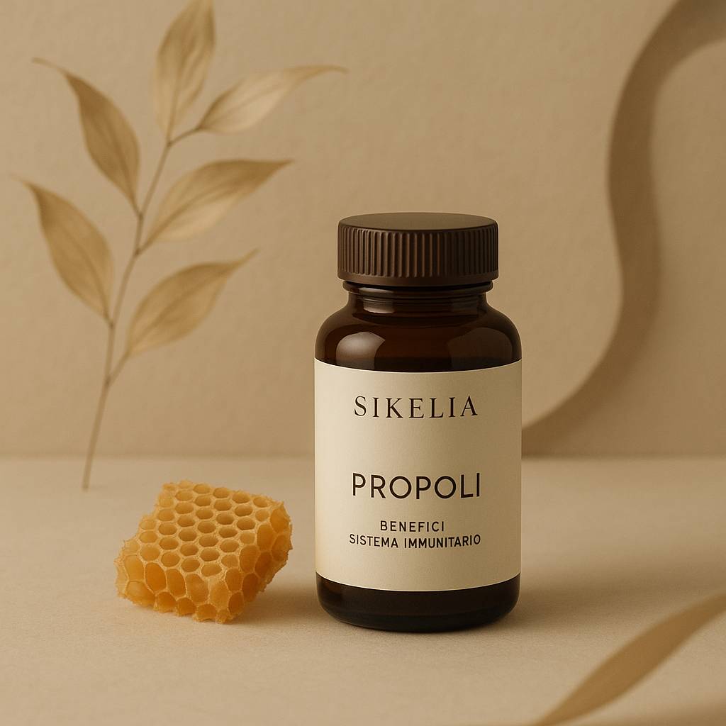propoli benefici sistema immunitario: immagine di unguento naturale a base di propoli SikeliaBio