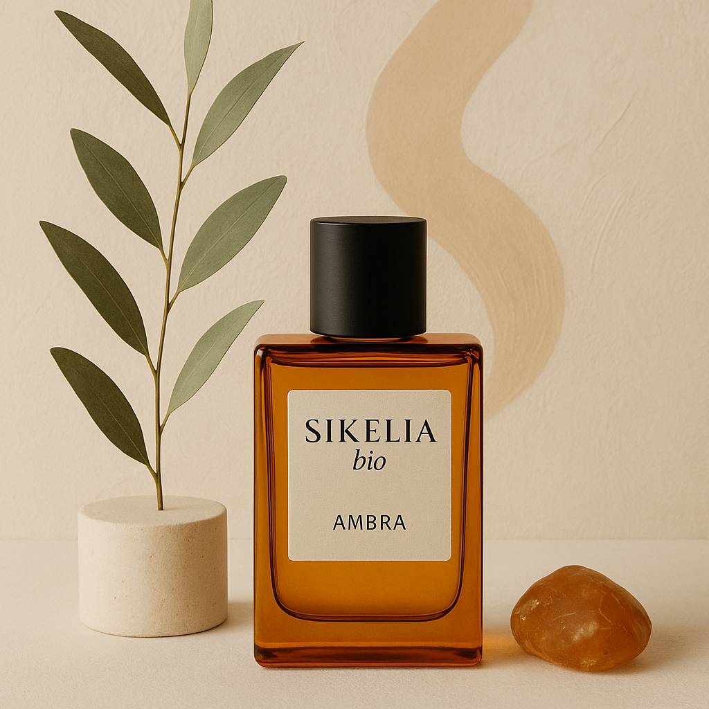 Fragranza ambra: guida completa alle sue proprietà e usi 23 Fragranza ambra in flacone naturale SikeliaBio